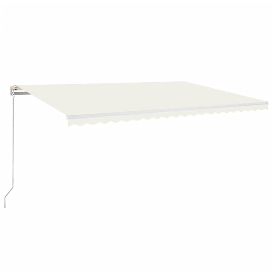 Luifel Handmatig Uittrekbaar 500X300 Cm Crèmekleurig 500 x 300 cm