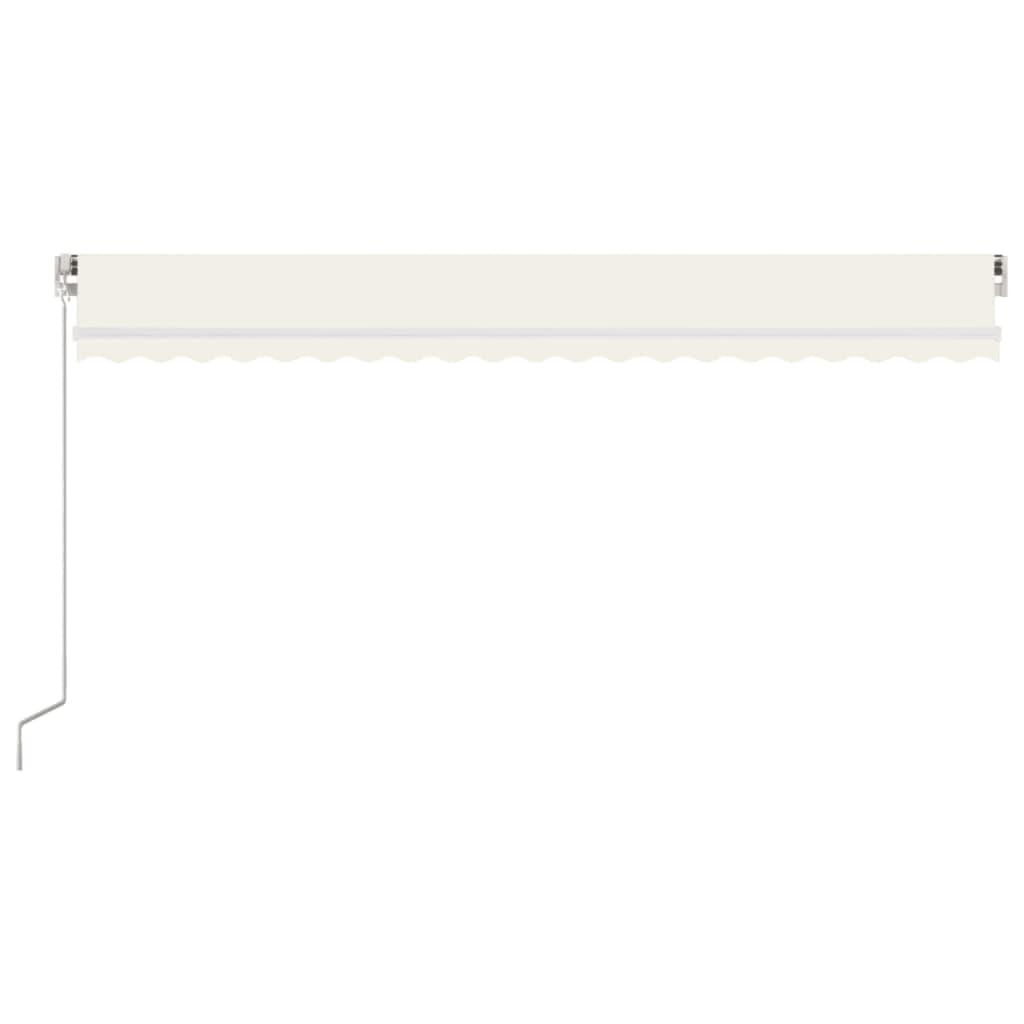 Luifel Handmatig Uittrekbaar 500X300 Cm Crèmekleurig 500 x 300 cm