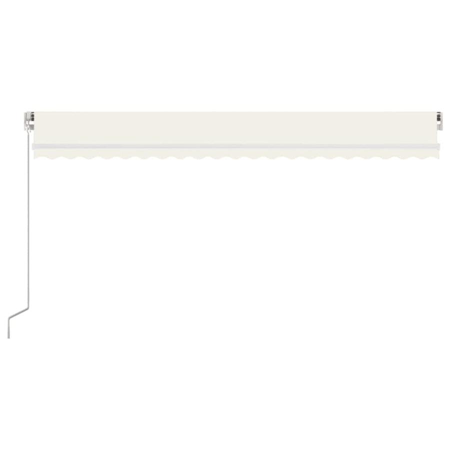Luifel Handmatig Uittrekbaar 500X300 Cm Crèmekleurig 500 x 300 cm
