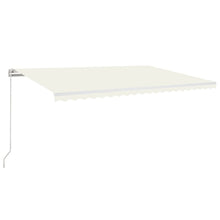 Luifel Handmatig Uittrekbaar Met Led Kleurig Crème 500 x 300 cm