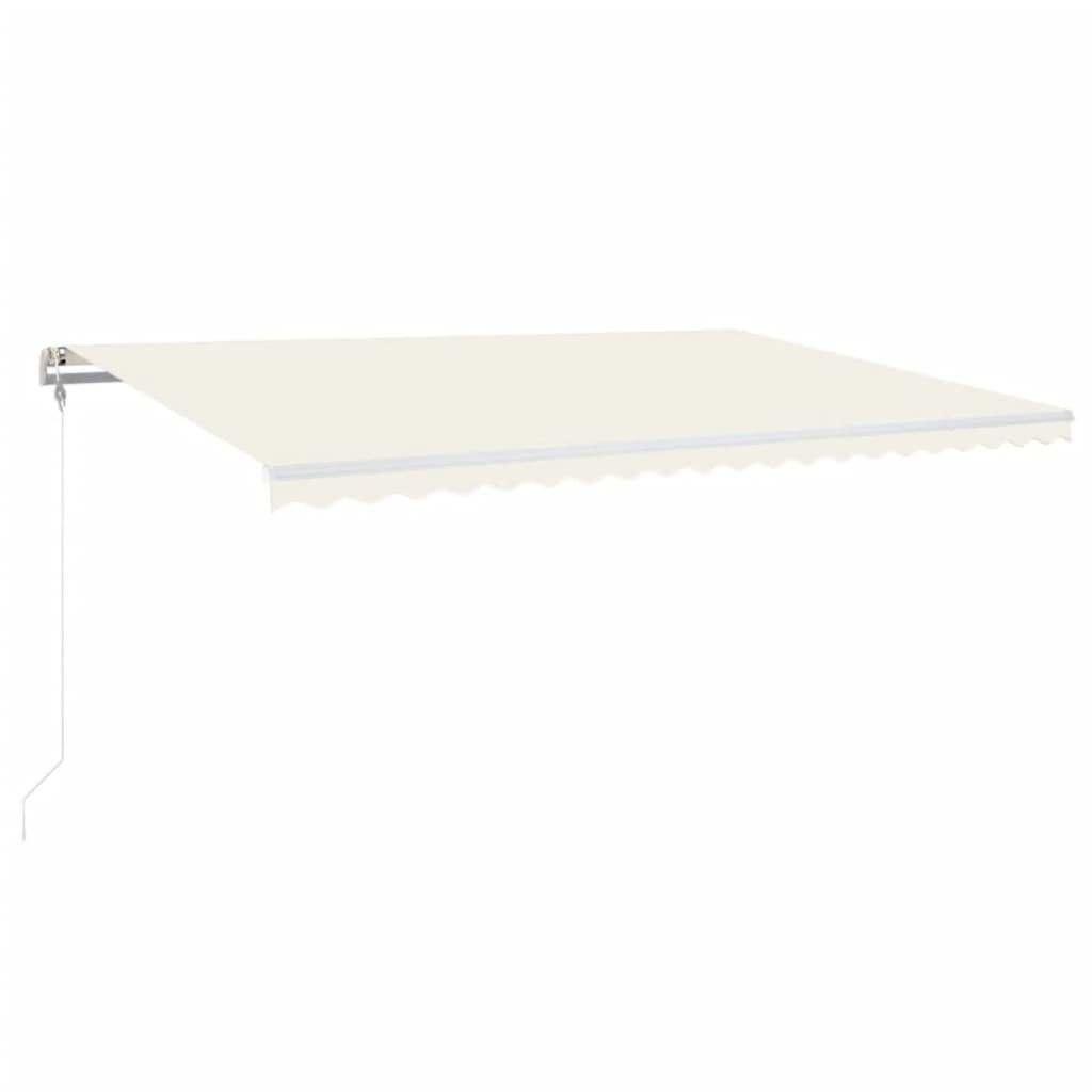 Luifel Automatisch Uittrekbaar Kleurig 500 x 300 cm Crème