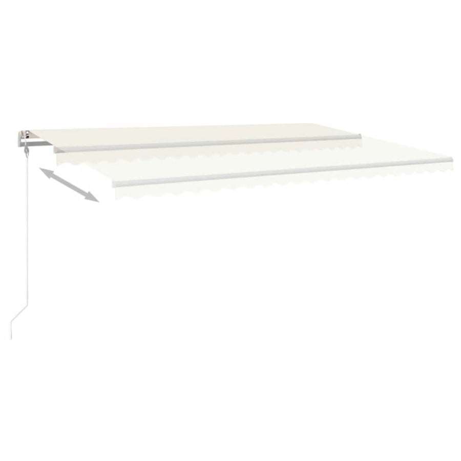 Luifel Automatisch Uittrekbaar Kleurig 500 x 300 cm Crème