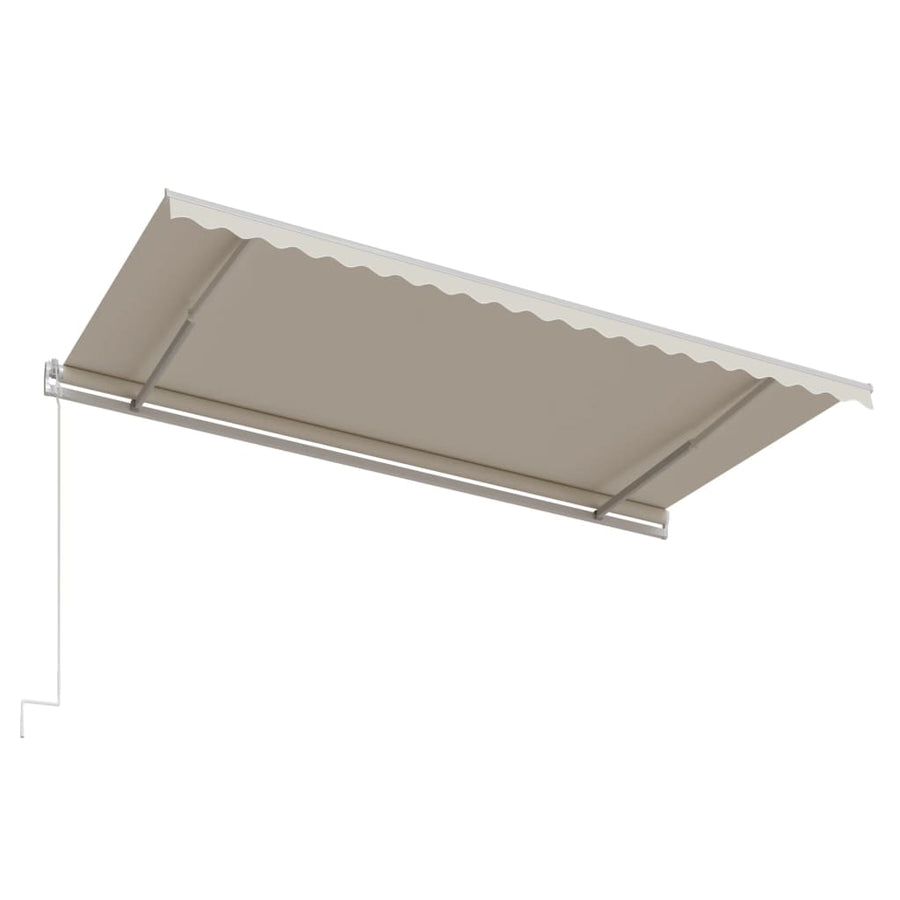 Luifel Automatisch Uittrekbaar Kleurig 500 x 300 cm Crème