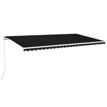 Luifel Handmatig Uittrekbaar Met Led 600X300 Cm Antracietkleur 600 x 300 cm