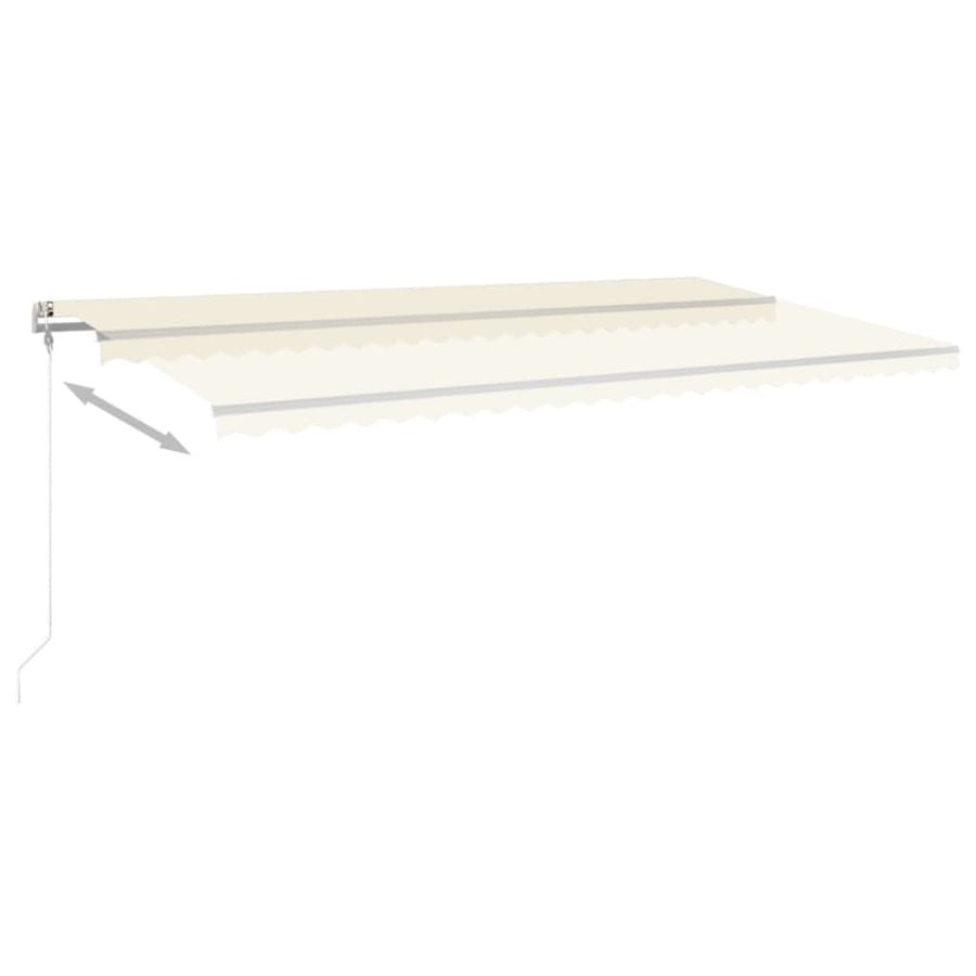 Luifel Automatisch Met Led En Windsensor 600X300 Cm Crèmekleur 600 x 300 cm