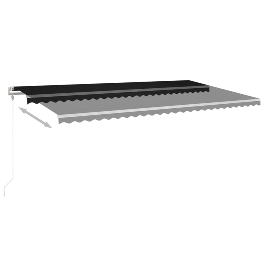 Luifel Automatisch Met Led En Windsensor 600X300 Cm Antraciet 600 x 300 cm