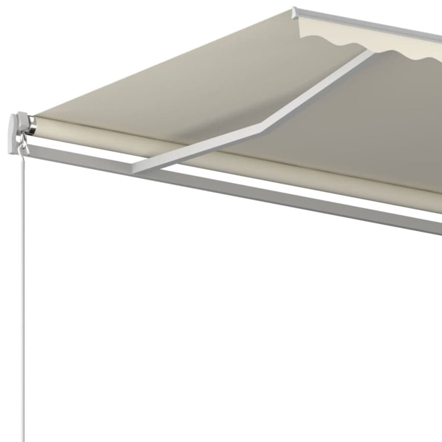 Luifel Handmatig Uittrekbaar Kleurig 400 x 350 cm Crème