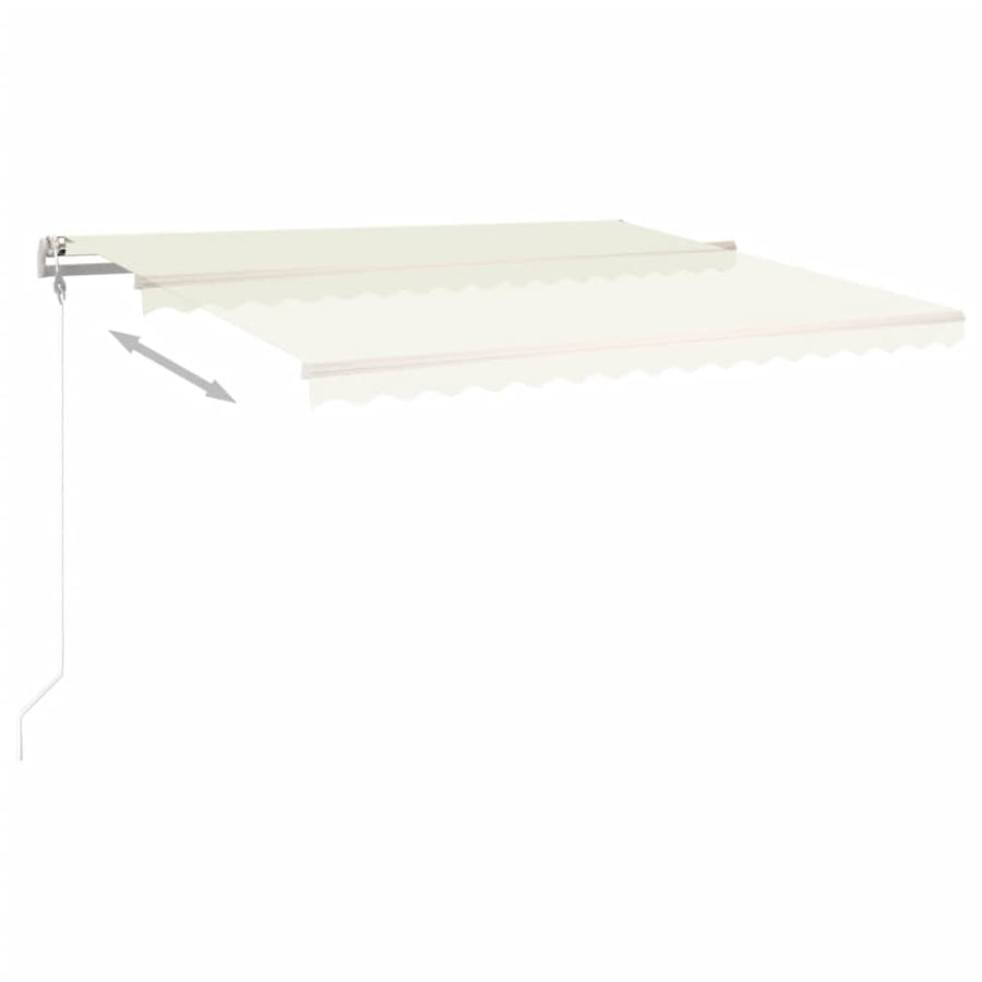 Luifel Automatisch Uittrekbaar Kleurig 400 x 350 cm Crème