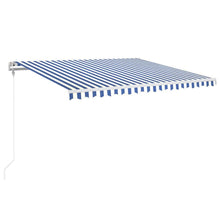 Luifel Automatisch Met Led En Windsensor Blauw En Wit 400 x 350 cm