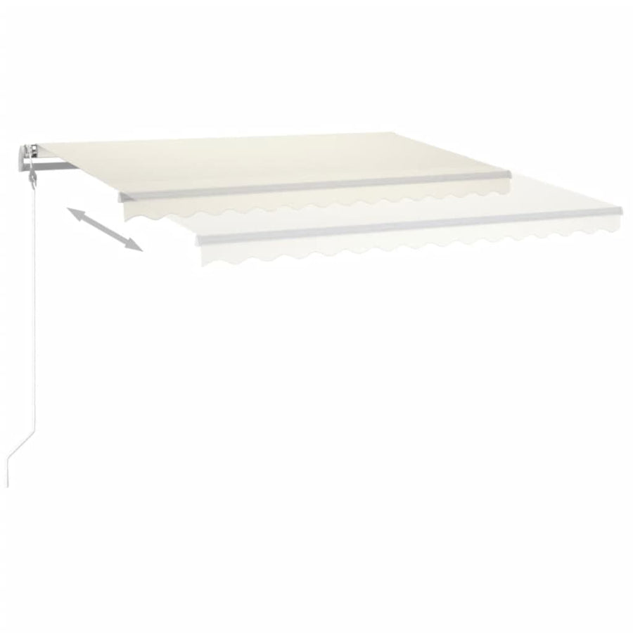 Luifel Automatisch Met Led En Windsensor Kleur 400 x 350 cm Crème