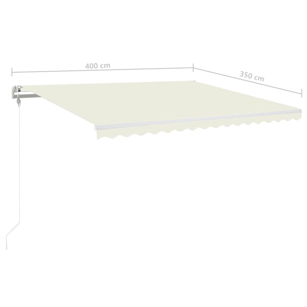 Luifel Automatisch Met Led En Windsensor Kleur 400 x 350 cm Crème