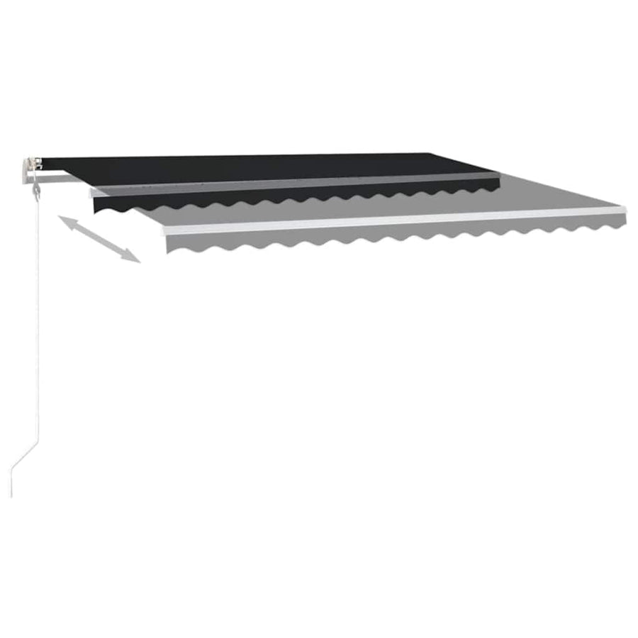 Luifel Automatisch Met Led En Windsensor 400 x 350 cm Antraciet