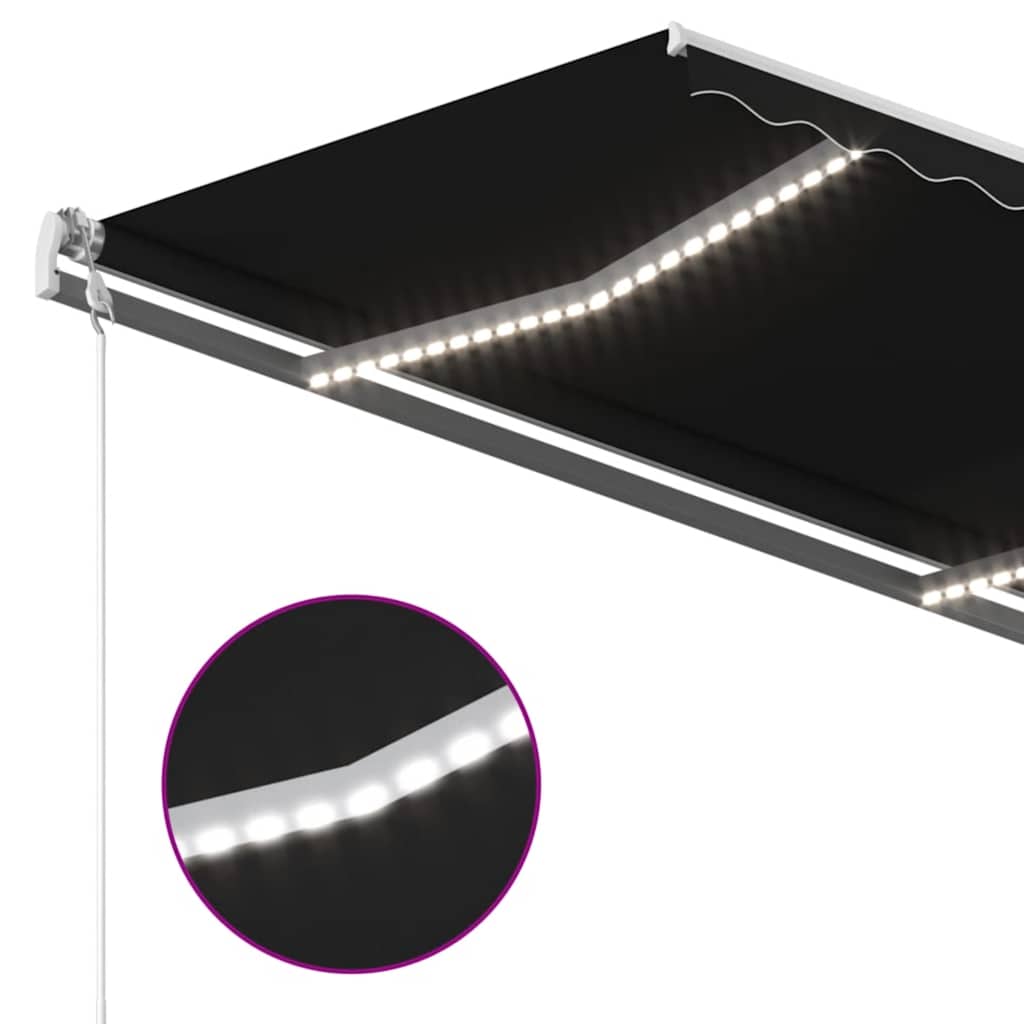 Luifel Automatisch Met Led En Windsensor 400 x 350 cm Antraciet