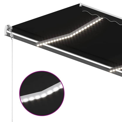 Luifel Automatisch Met Led En Windsensor 400 x 350 cm Antraciet