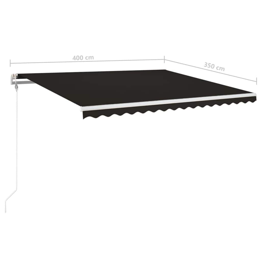 Luifel Automatisch Met Led En Windsensor 400 x 350 cm Antraciet