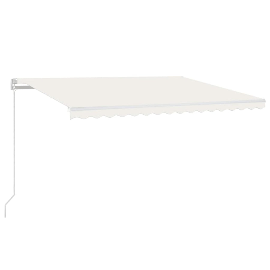 Luifel Handmatig Uittrekbaar Kleurig 450 x 350 cm Crème