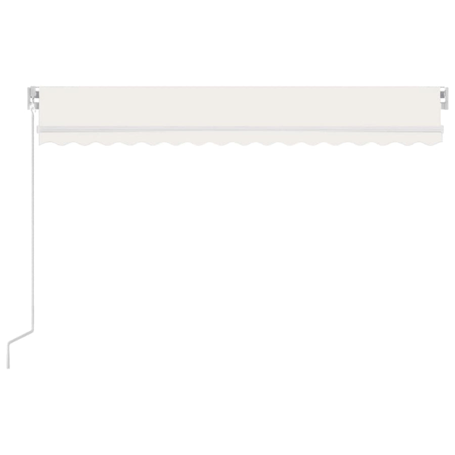Luifel Handmatig Uittrekbaar Kleurig 450 x 350 cm Crème