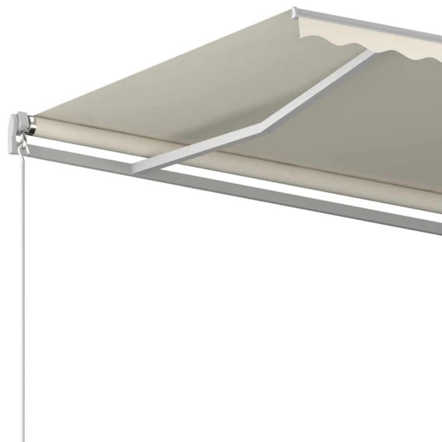 Luifel Handmatig Uittrekbaar Kleurig 450 x 350 cm Crème