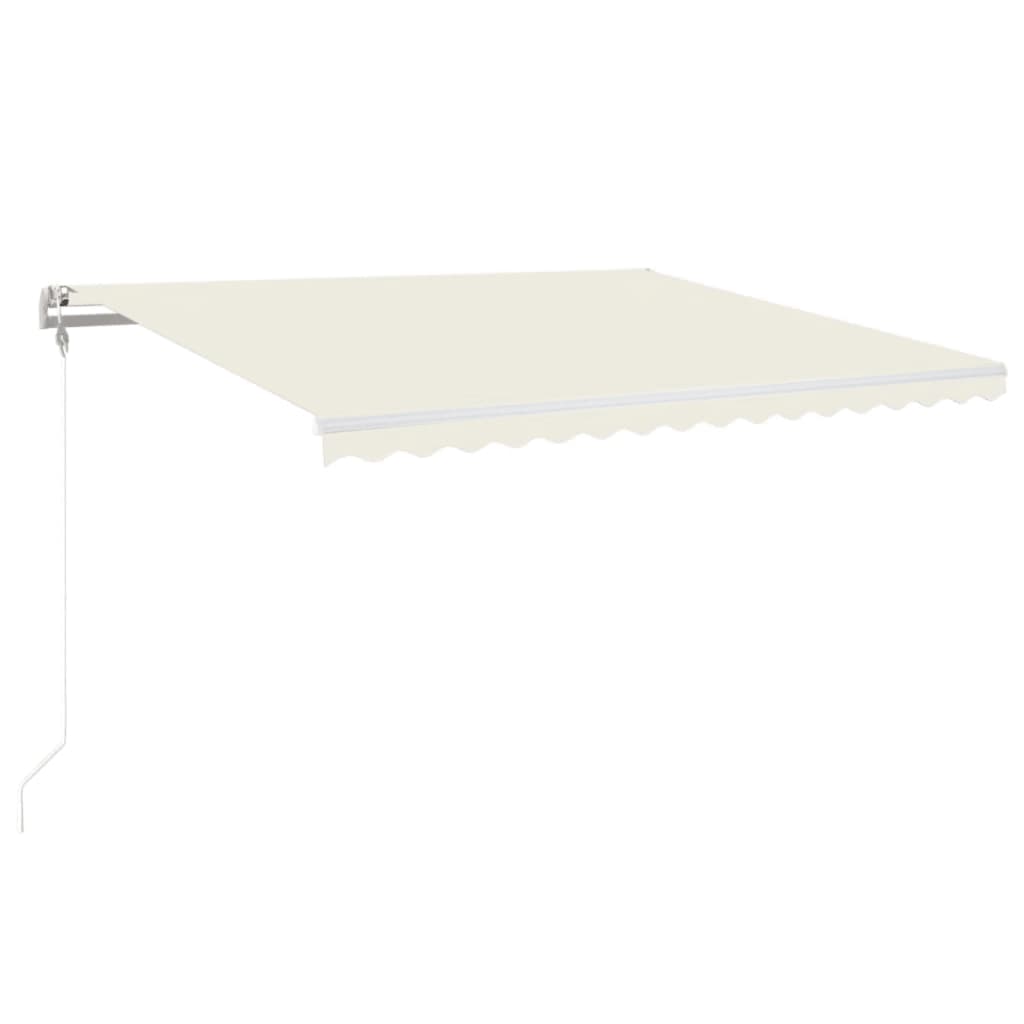 Luifel Automatisch Uittrekbaar Kleurig 450 x 350 cm Crème