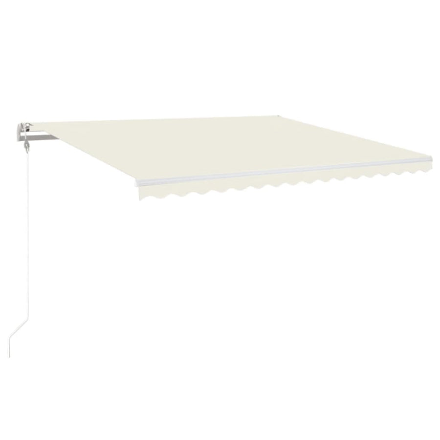 Luifel Automatisch Uittrekbaar Kleurig 450 x 350 cm Crème