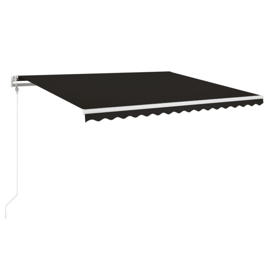 Luifel Automatisch Uittrekbaar Kleurig 450 x 350 cm Antraciet