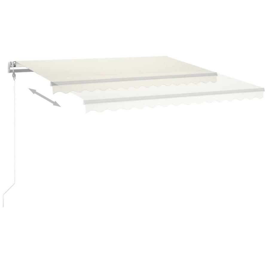 Luifel Automatisch Met Led En Windsensor Kleur 450 x 350 cm Crème