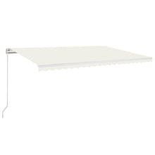 Luifel handmatig uittrekbaar 500x350 cm crèmekleurig