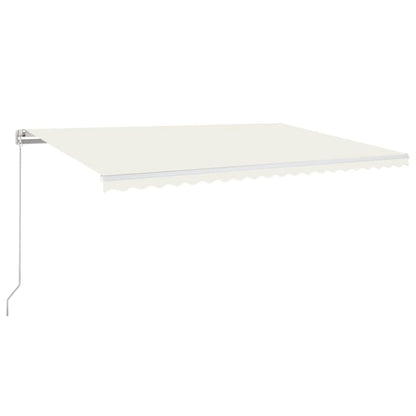 Luifel handmatig uittrekbaar 500x350 cm crèmekleurig