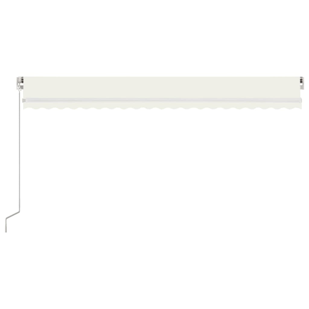 Luifel handmatig uittrekbaar 500x350 cm crèmekleurig