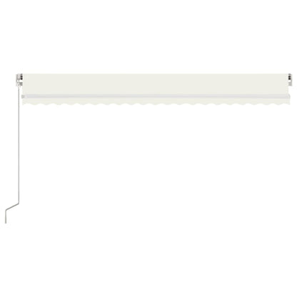Luifel handmatig uittrekbaar 500x350 cm crèmekleurig