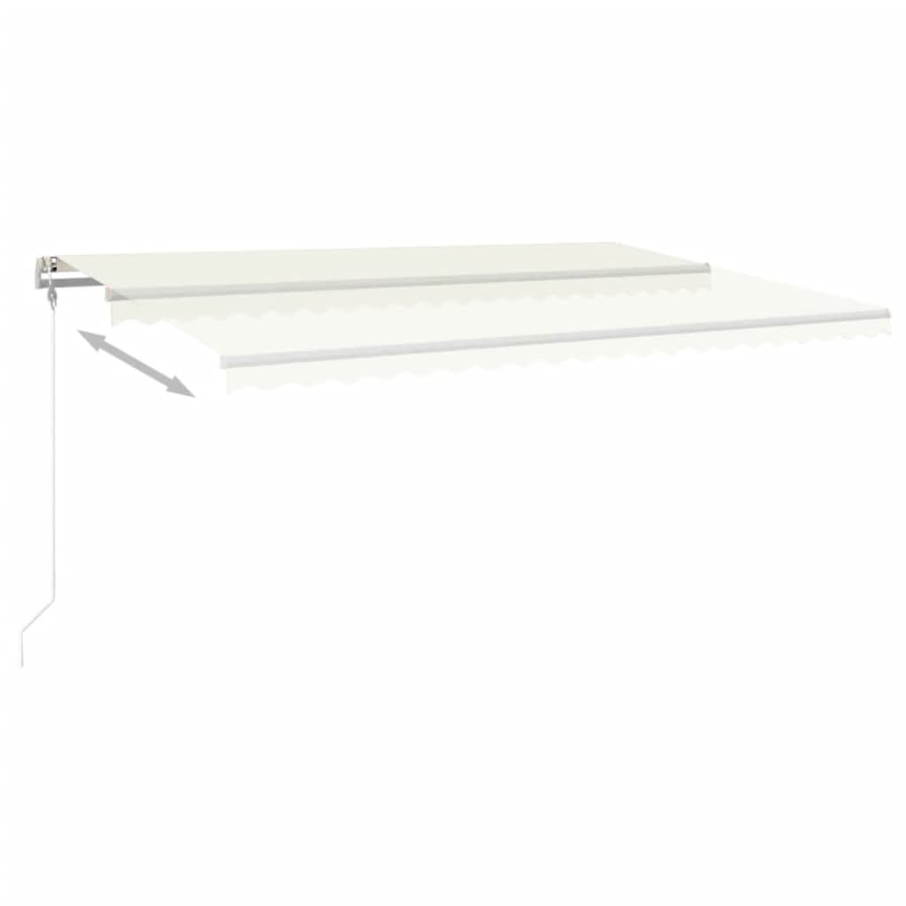 Luifel automatisch uittrekbaar 500x350 cm crèmekleurig