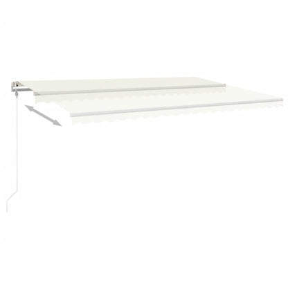 Luifel automatisch uittrekbaar 500x350 cm crèmekleurig
