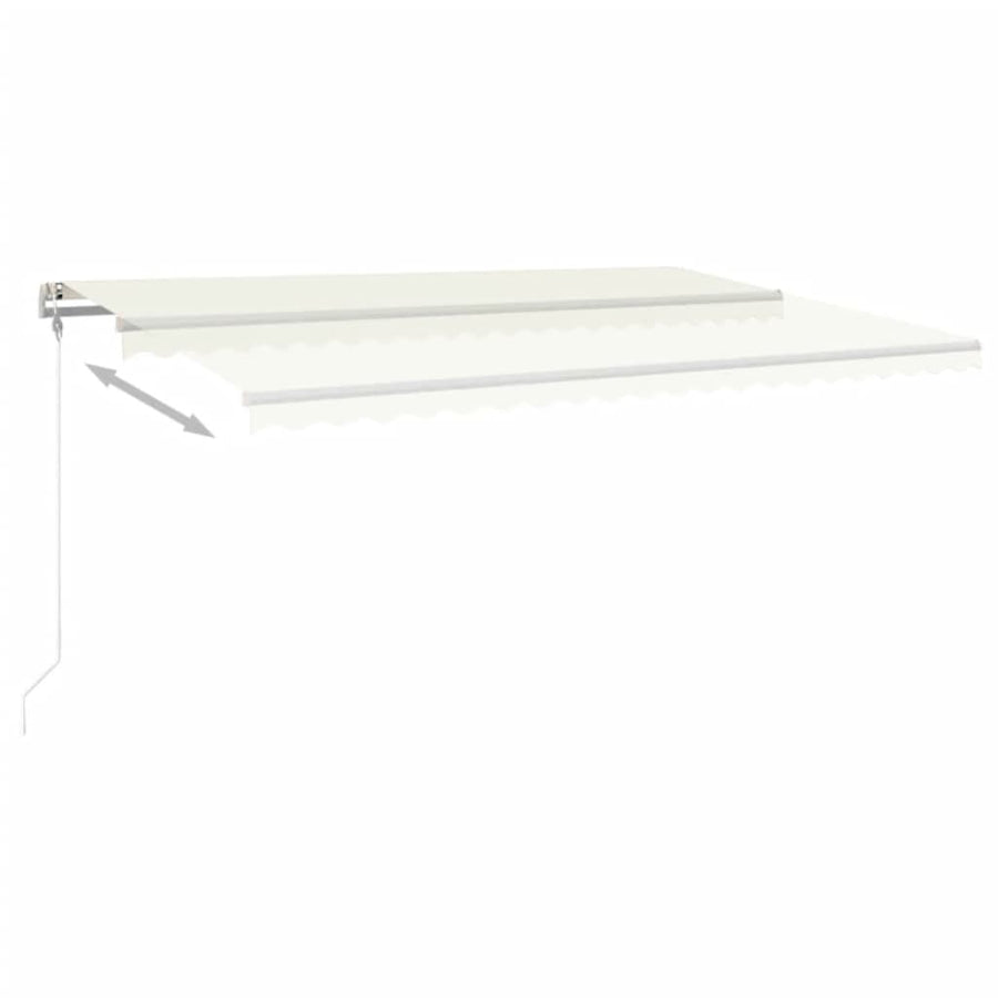 Luifel automatisch uittrekbaar 500x350 cm crèmekleurig