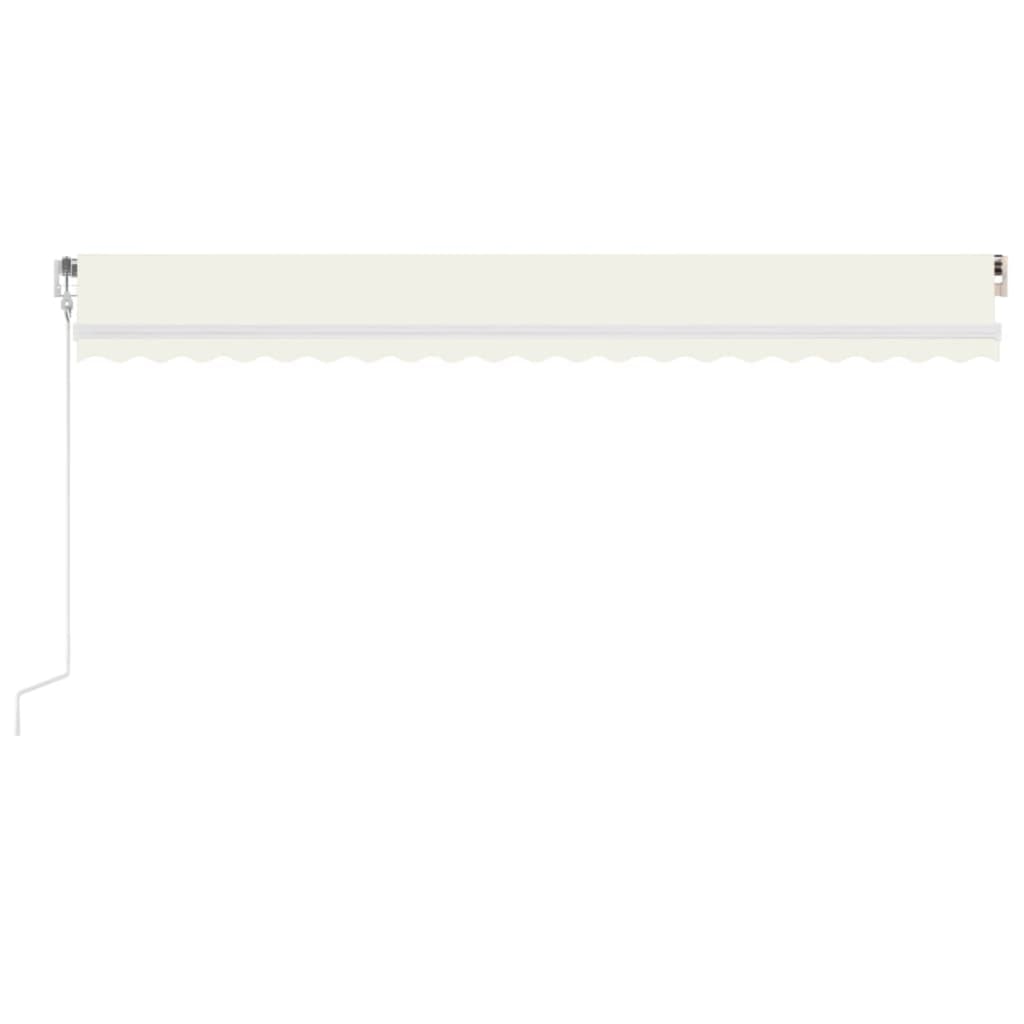 Luifel automatisch uittrekbaar 500x350 cm crèmekleurig