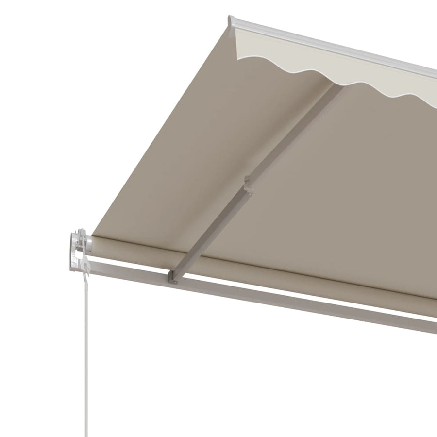 Luifel automatisch uittrekbaar 500x350 cm crèmekleurig