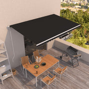 Luifel automatisch uittrekbaar 500x350 cm antraciet