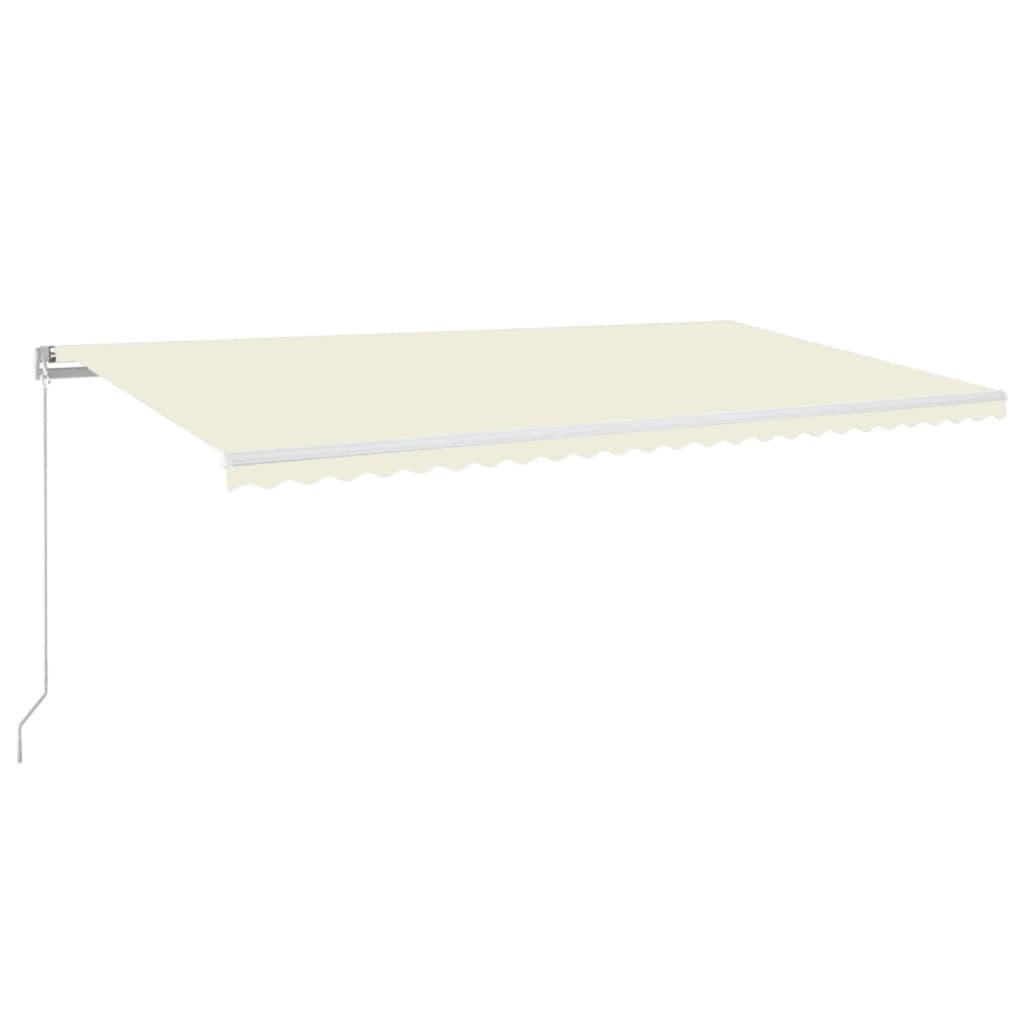 Luifel Handmatig Uittrekbaar 600X350 Cm Crèmekleurig 600 x 350 cm