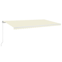 Luifel Handmatig Uittrekbaar 600X350 Cm Crèmekleurig 600 x 350 cm