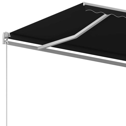 Luifel Handmatig Uittrekbaar Kleurig 600 x 350 cm Antraciet
