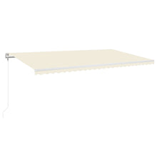 Luifel Automatisch Uittrekbaar Kleurig 600 x 350 cm Crème