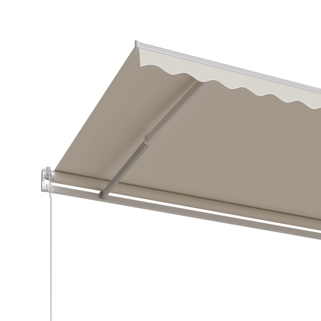 Luifel Automatisch Uittrekbaar Kleurig 600 x 350 cm Crème