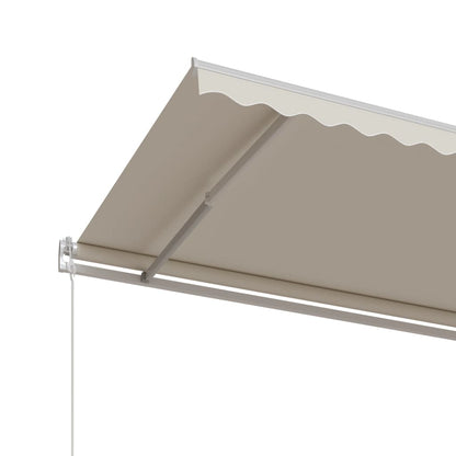 Luifel Automatisch Uittrekbaar Kleurig 600 x 350 cm Crème