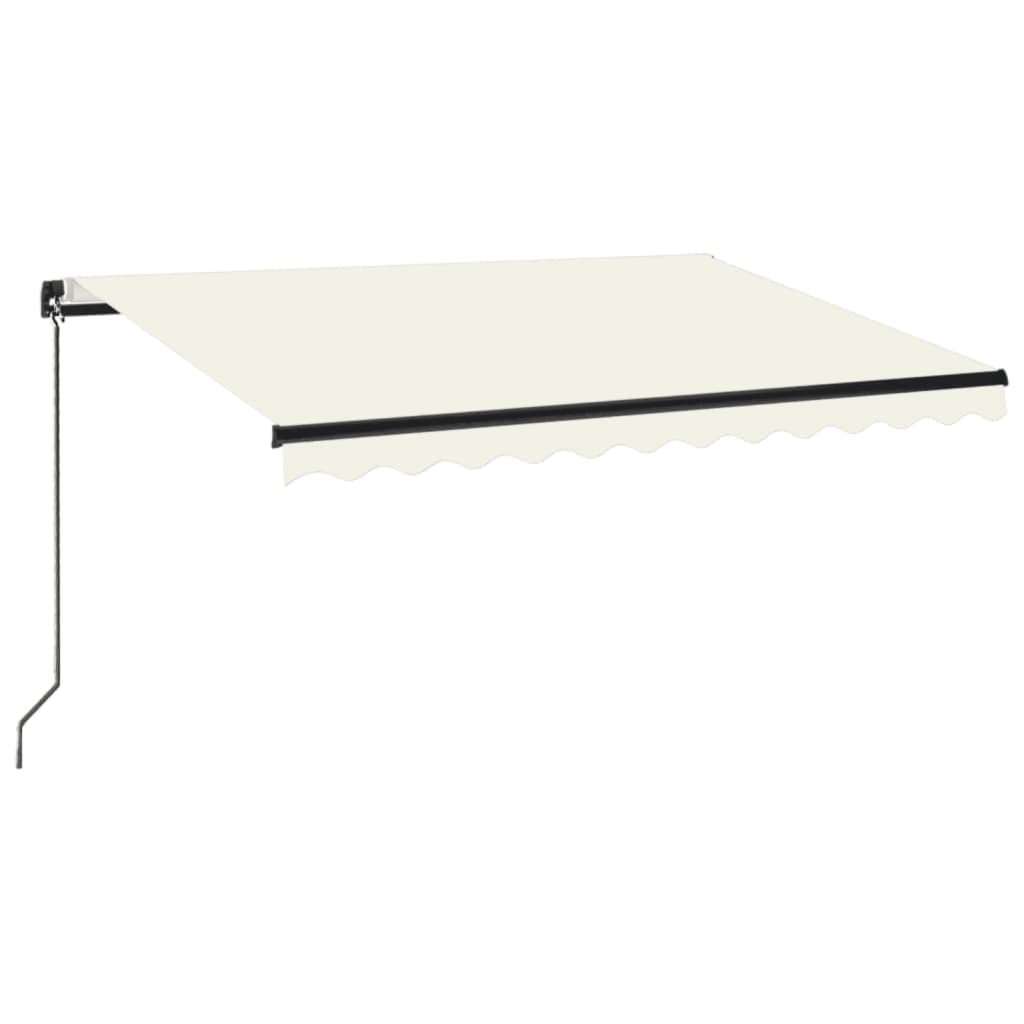 Luifel handmatig uittrekbaar 350x250 cm crèmekleurig 350 x 250 cm Crème