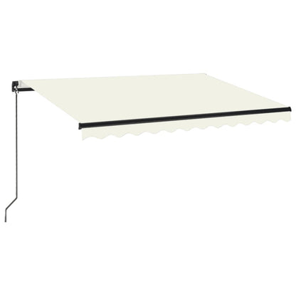 Luifel handmatig uittrekbaar 350x250 cm crèmekleurig 350 x 250 cm Crème