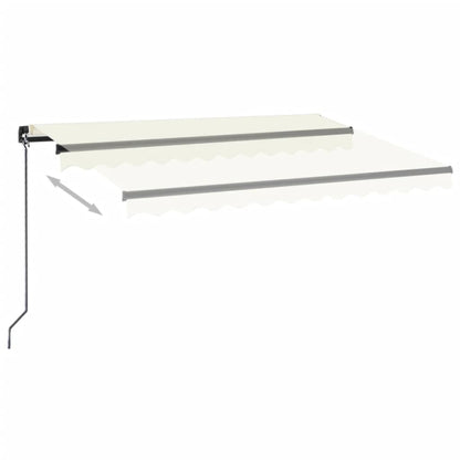 Luifel handmatig uittrekbaar 350x250 cm crèmekleurig 350 x 250 cm Crème