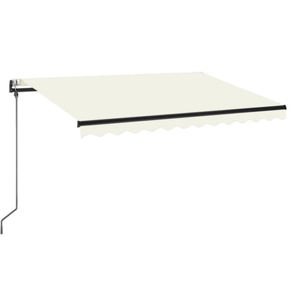 Luifel Automatisch Uittrekbaar Kleurig 350 x 250 cm Crème