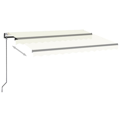 Luifel Automatisch Uittrekbaar Kleurig 350 x 250 cm Crème