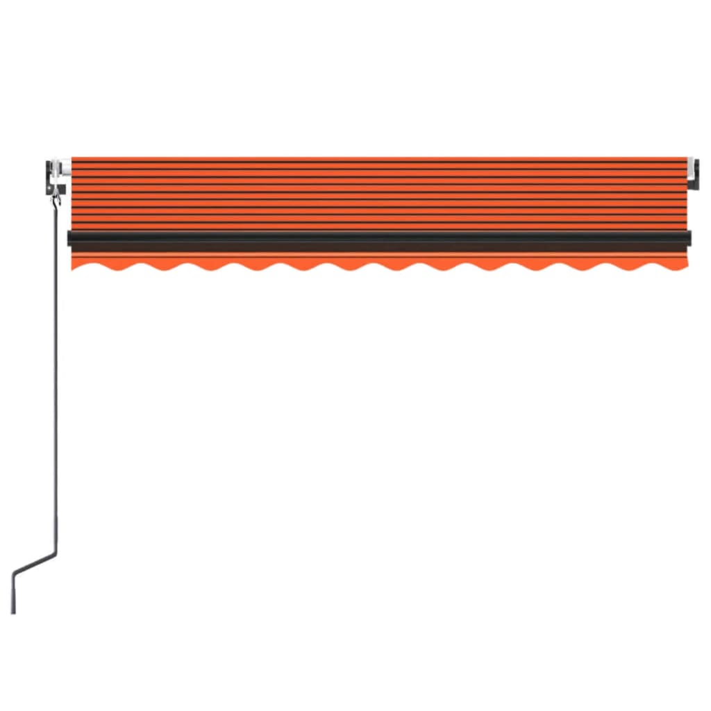 Luifel Automatisch Uittrekbaar 350X250 Cm Oranje En Bruin