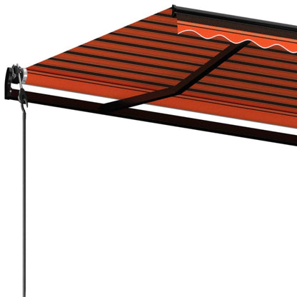 Luifel Automatisch Uittrekbaar 350X250 Cm Oranje En Bruin