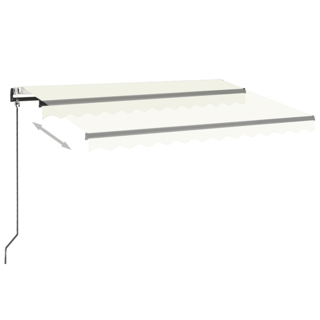 Luifel Automatisch Met Led En Windsensor Kleur Crème 350 x 250 cm